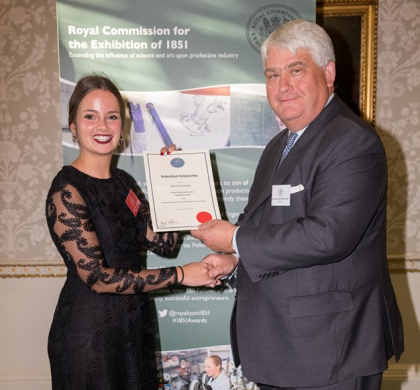 Sensor Coating Systems: Engineer receives the Royal Commission of 1851 Industrial Fellowship Award